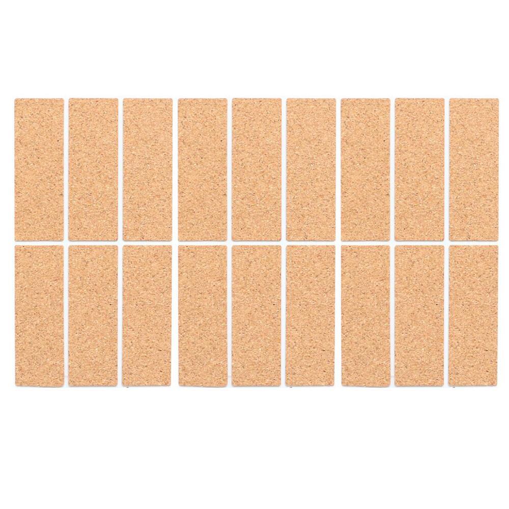 3 Sheets High Viscosity Wood Stickers Self-Adhesive Label Sticker Blank Sticker 6pcs/Sheet for Home Office Organization