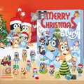 Vicanber Children Kid 24pcs Cute Cartoon Puppy Figures Doll Xmas Vacation Stocking Stuffer Christmas Gifts Blind Box Gift(Style B)