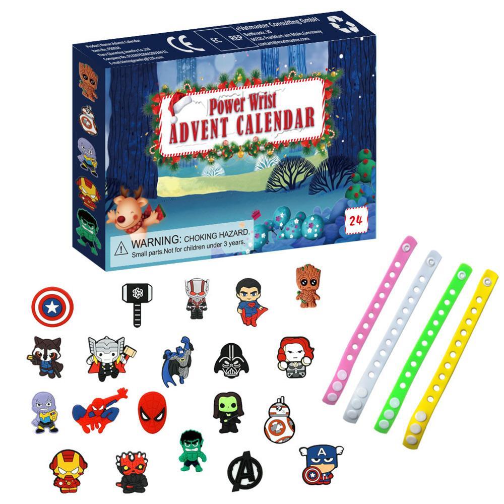 Vicanber Children Kid The Avengers Themed Bracelet Toy Blind Box Christmas Gifts Box