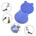 Makeup Brush Cleaning Mat, 2 In 1 Silicone Brush, Cleaner Dryer Tray