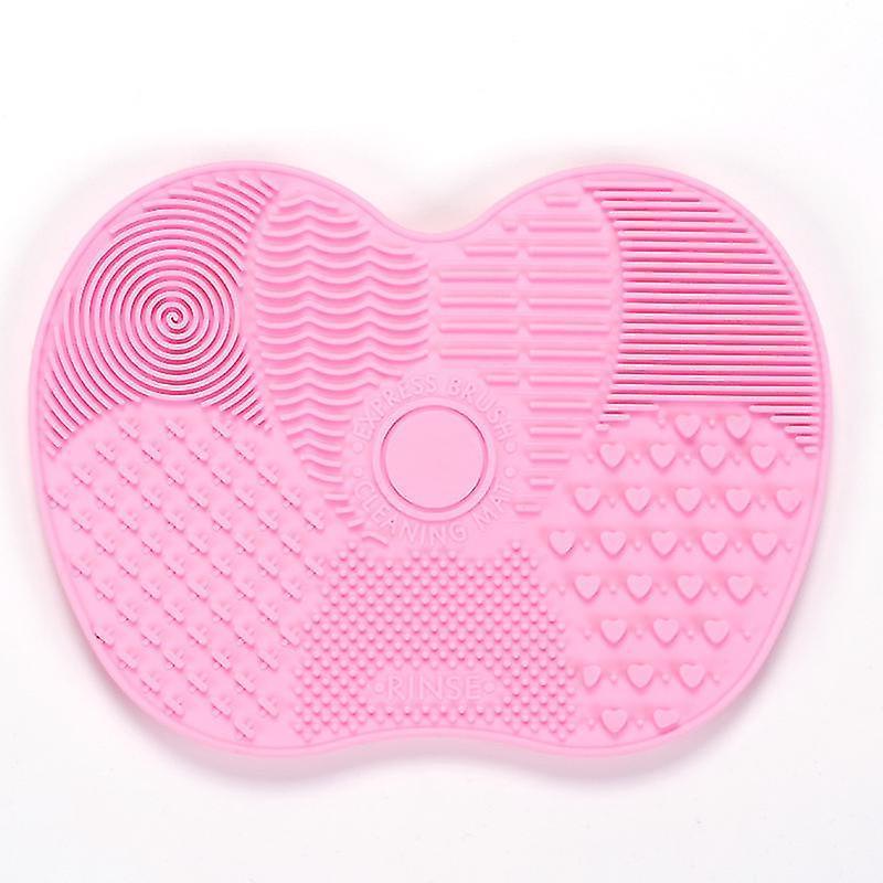 Makeup Brush Cleaner Mat - Silicone Makeup Brush Cleaning Mat, Portable Makeup Brush Cleaning Pad With Suction Cups, Washing Tool For Makeup Brushes,