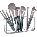 Clear Acrylic Makeup Brush Organizer Display Holder Storage+3 Slots
