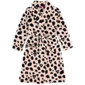 Barbie Womens/Ladies Leopard Print Dressing Gown (Black/Brown) (L)