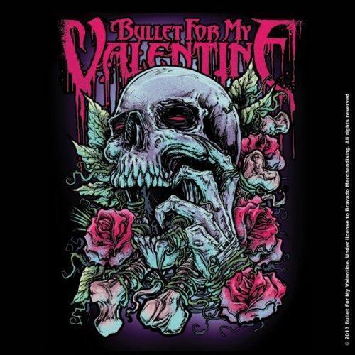 Bullet For My Valentine Skull Red Eyes Cork Coaster (Black/Red) (One Size)