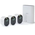 Arlo Ultra 2 Security Spotlight Camera 4K UHD Wireless System 3 Cameras & Smart Hub