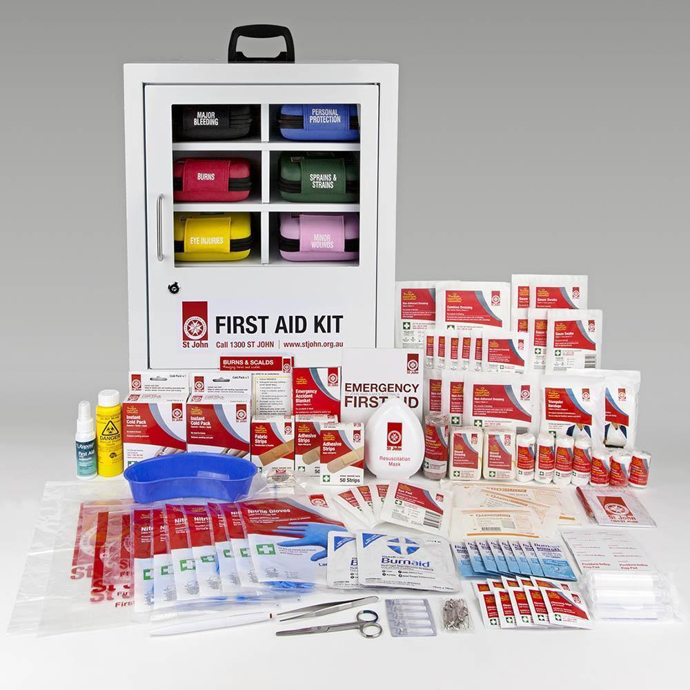 St John Ambulance Workplace First Aid Kit Modular Wallmount Modules