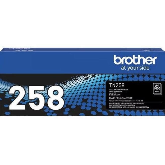 Brother TN258 Ink Toner Cartridge Black TN-258BK Genuine Original