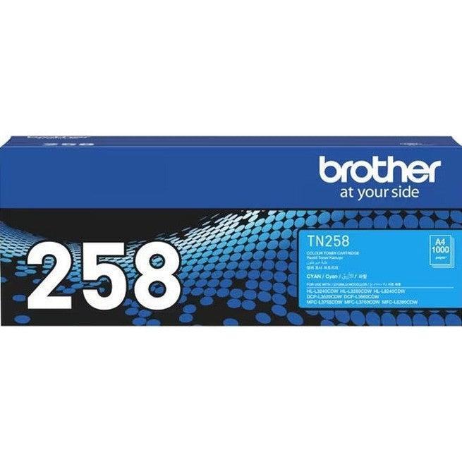 Brother TN258 Ink Toner Cartridge Cyan TN-258C Genuine Original