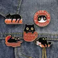 5pcs Cat Pin Creative Brooch Pin Clothing Brooch Pin Backpack Decorative Pin
