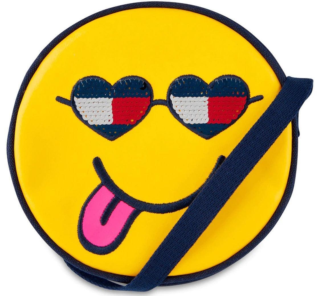 Tommy Hilfiger Kids' Glitter Emoji Crossbody Bag - Navy Blazer