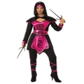 Pink Ninja Warrior Adult Costume - Large
