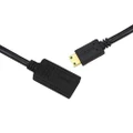 1.5m Mini HDMI Male to Standard HDMI Female Socket Extension Cable Gold Plated