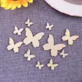 Blank Butterfly Wooden Tags Embellishment Discs Cutout Ornament