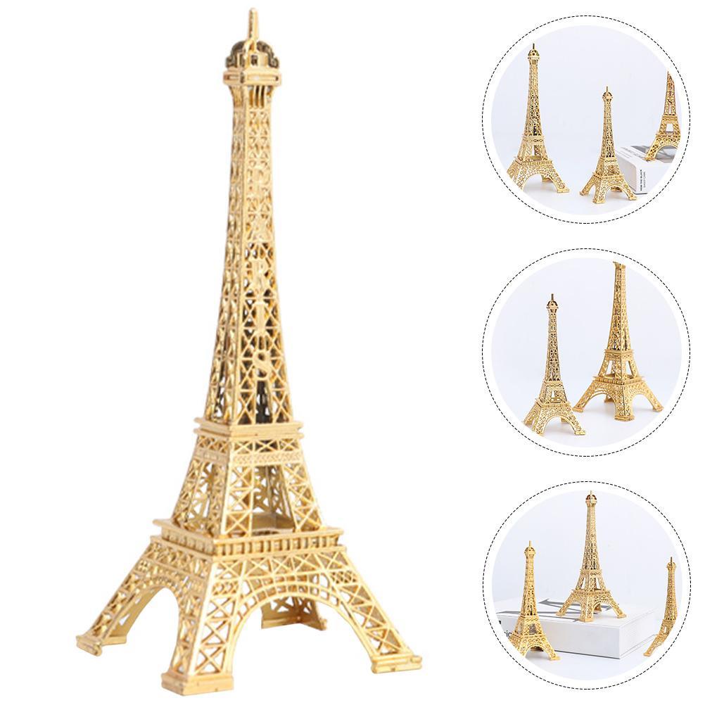Cake Stand Paris Decor Iron Eiffel Tower Figurine Table Model Clear Office