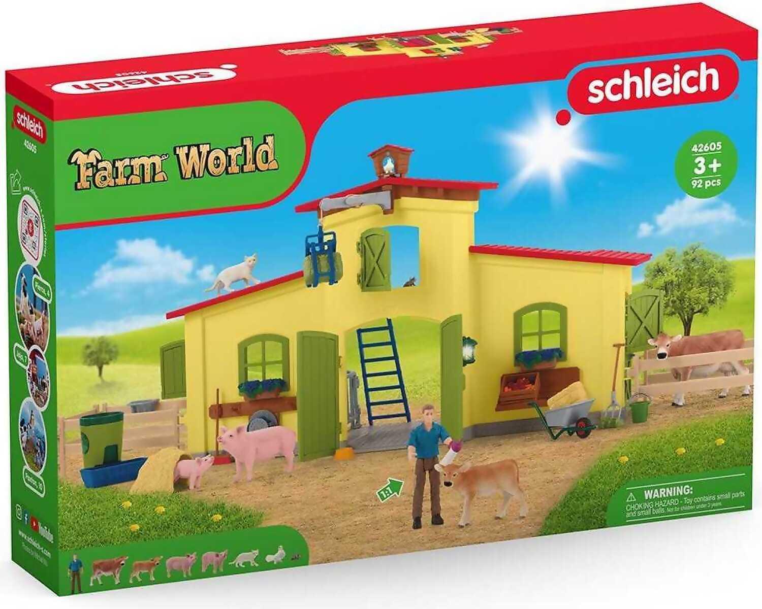 Schleich - Large Farm With Animals And Accessories Playset