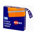 Avery Purple U Side Tab Colour Coding Label 500pk (25x38mm)