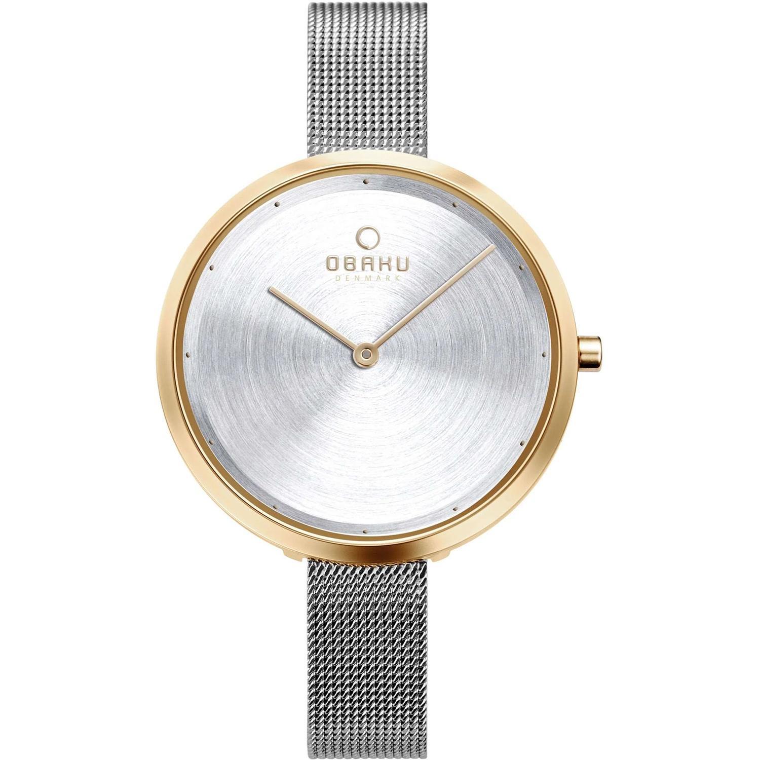 Obaku Women's Classic Silver Dial Watch - V227LXGIMC