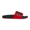 Adidas Men's Adilette Boost Slides (Vive Red/Core Black/Core Black, Size 12 US)