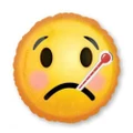 Emoticons Emoji Get Well Soon Round Foil Balloon