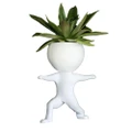 Cute Sporting Succulents Flowerpots Creative Treadmill Yoga Weight Lifting Small Plants Pots, Desk Decoration for Home Office