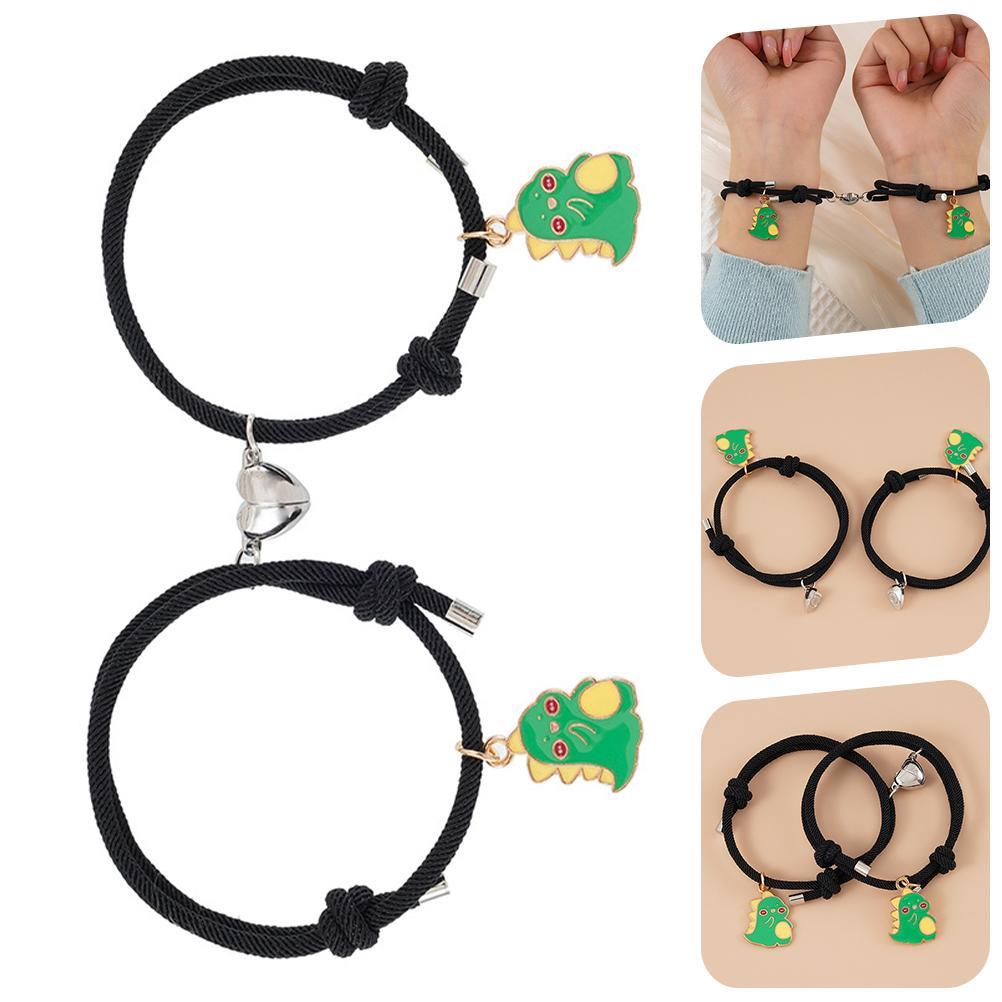 Couple Wrist Chain Cartoon Bracelet Commemorate Creative Gift Magnetic Lovers