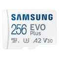 SAMSUNG EVO Plus 256GB TF Card U3 A2 V30 High-speed Micro SD Card up to 130MB/s Read Speed for Phone Tablet Security Monitoring