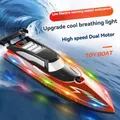 RC Boat Remote Control Boats for Pools Lakes Kids Adults,2.4G RC Boat for Boys 4-7 8-12 Years (red)