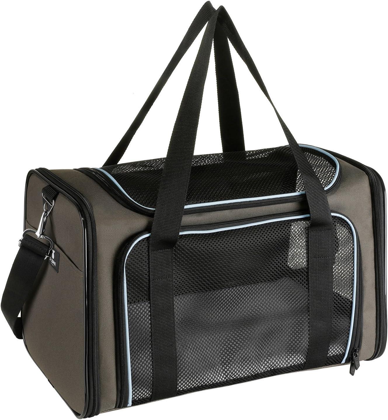 Air-Approved Pet Carriers Large BrownBlue