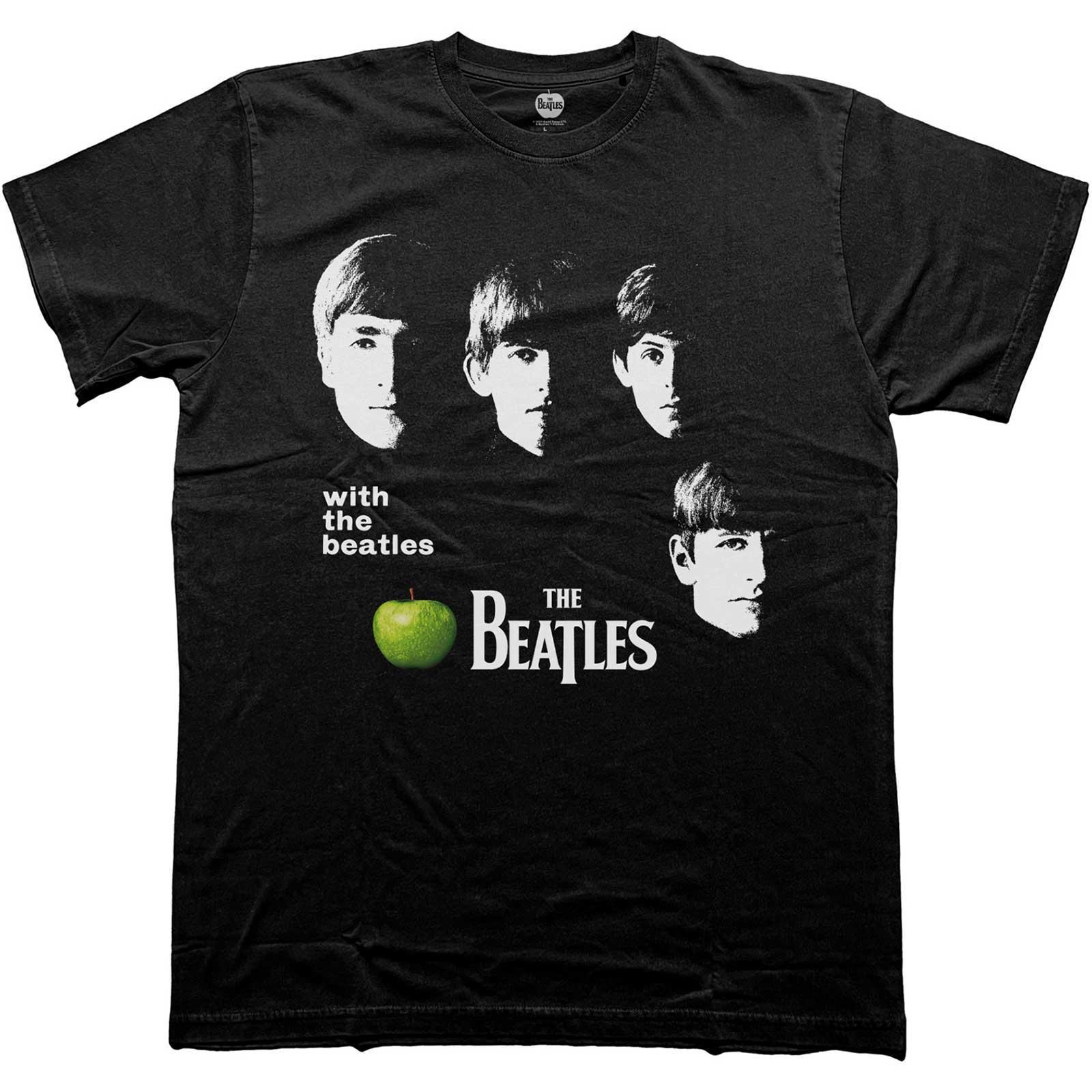 The Beatles Unisex Adult We The Beatles Apple Cotton T-Shirt (Black) (XL)