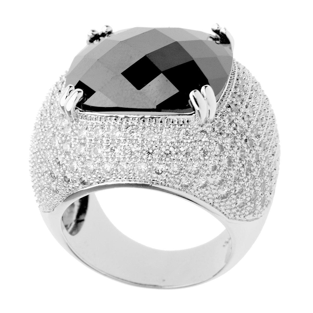 Iced Out Bling Micro Pave Ring - ROSE CUT Zirconia