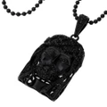Iced Out Bling Hip Hop Chain - BLING JESUS FACE black
