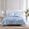 Tommy Bahama Hanalei Bay King Bed Quilt Cover Set w/ 2x Pillowcase Bedding Blue