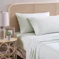 Tommy Bahama Crane Flower Cotton Single Size Bed Sheet w/ Pillowcase Set Sage
