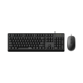 Rapoo X130pro Wired Optical Mouse/Keyboard Combo - Black