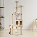 Advwin Cat Tree Wooden Scratching Post 138cm