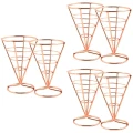 6 Pcs Cone Snack Holder Fries Cups Food Shelves Bowl Snacks Stand Roll Paper