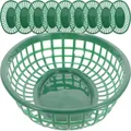 10 Pcs Baskets Storage Plastic Green Hamper Snack Container