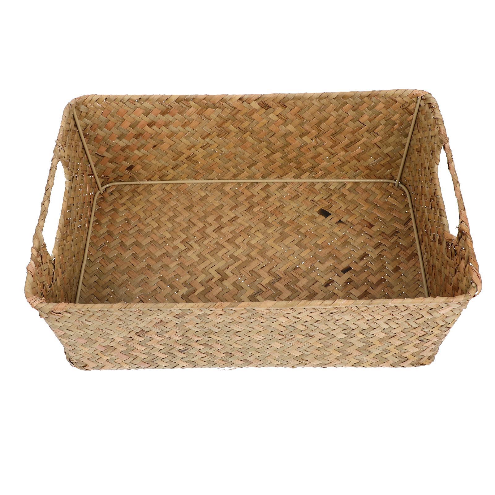 Rattan Vintage Wicker Basket Food Storage Hyacin Kitchen Vegetable