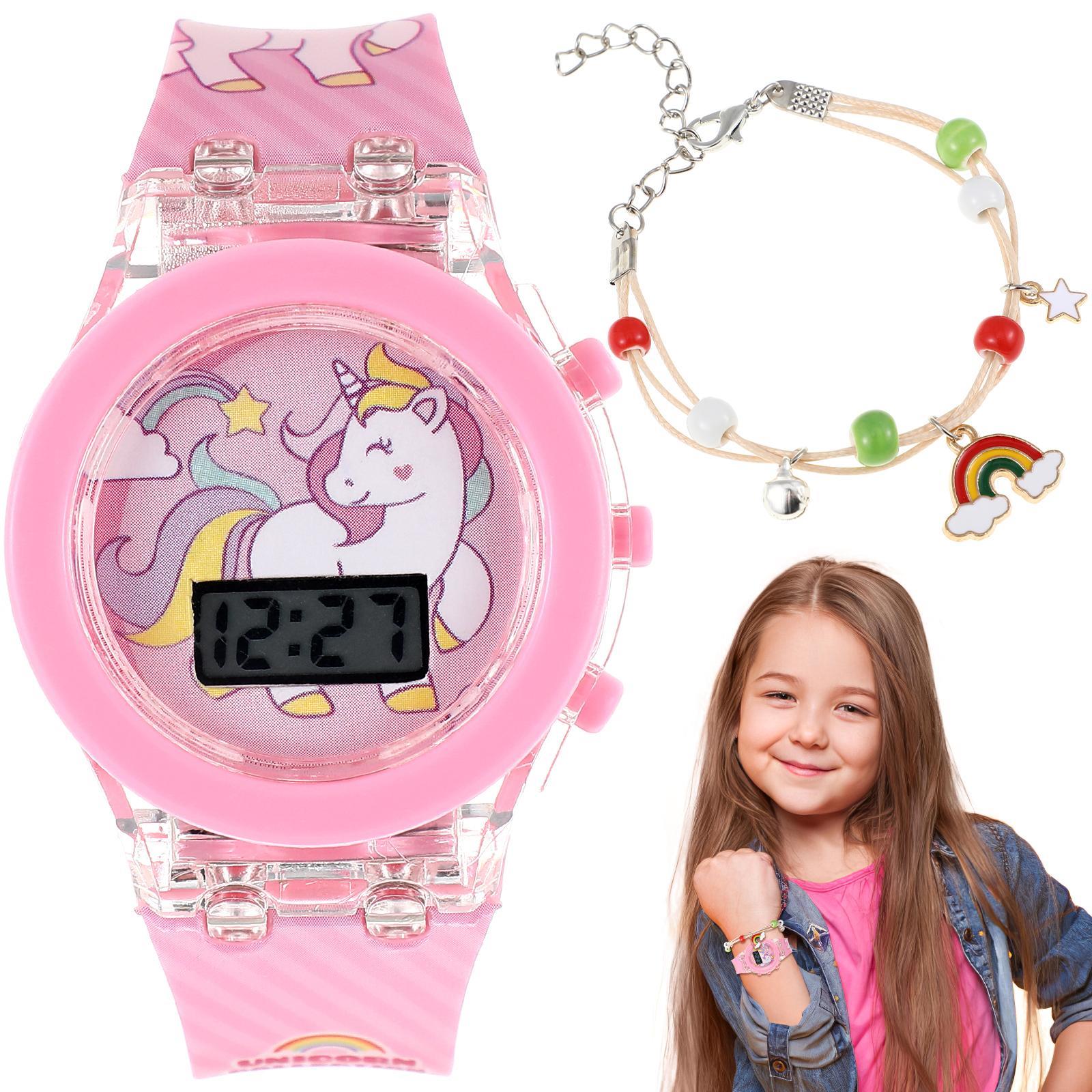 Unicorn Watch Digital Kids Girls Electronic Watches Bracelet Toddler Child Man