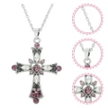Cross Necklace Cutecore Gothic Necklaces Women Bohemian Rhinestone Rhinestones Chokers Miss
