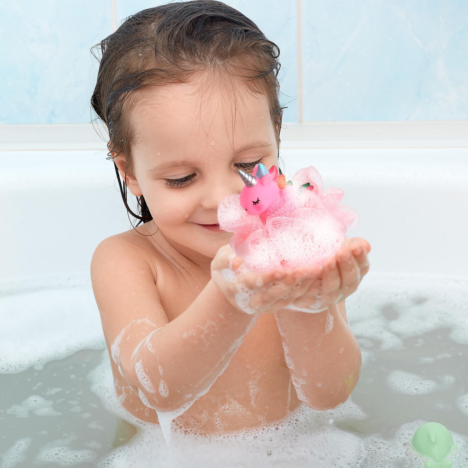 2 Pcs Bath Loofah Sponges Shower Kids Bathing Accessories Exfoliating