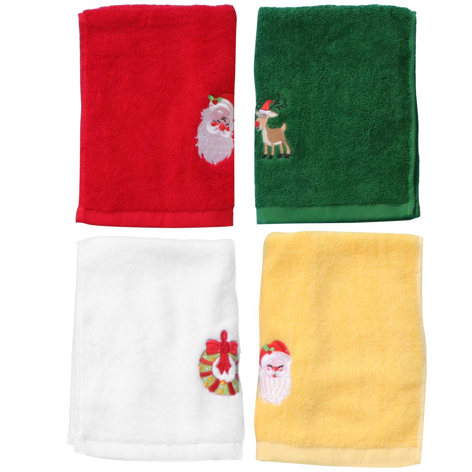 4 Pcs Lovely Towel Face Towel Decorative Towel Facial Cartoon Towel Party Creative Towel Facial Cleaning Towel
