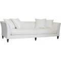 Luxe Living Tailor Three Seater Sofa in Ivory Linen