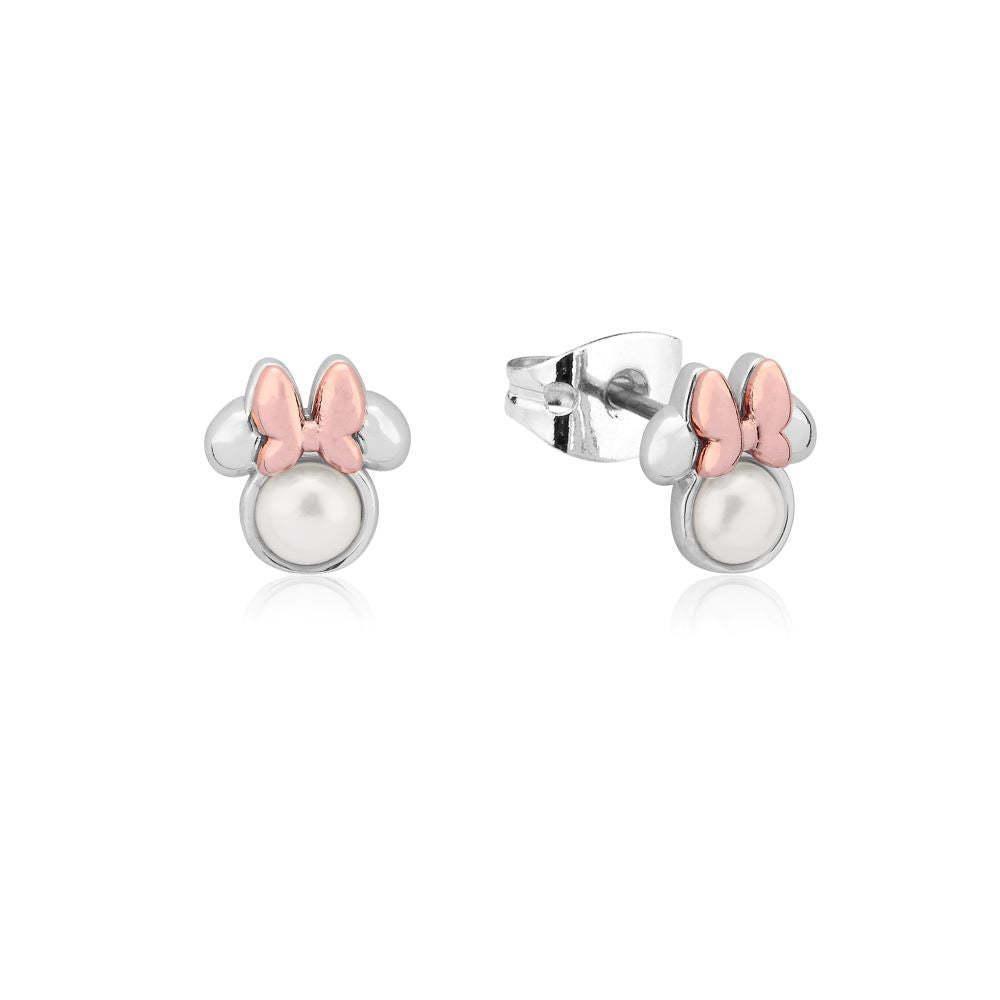 Couture Kingdom: Disney - Minnie Mouse Pearl Stud Earrings (Silver)