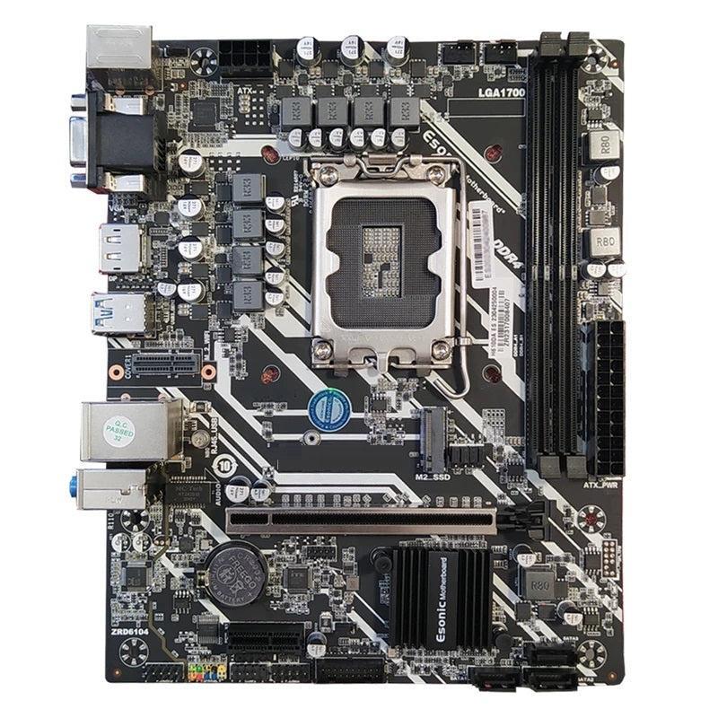 Esonic Intel H610 Chipset Intel Socket 1700 for 12th Gen Core i9 / i7 / i5 Processors DDR4 M.2 PCIE-X16 3.0 PCIE-X1 SATA 3.0 USB 3.0 LGA 1700 m-ATX DDR4 Motherboard | H610DA1