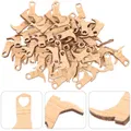 50 Pcs Rustic Dining Table Wedding Confettie Unfinished Wood Decoration Miniature Boots Accessories Baby