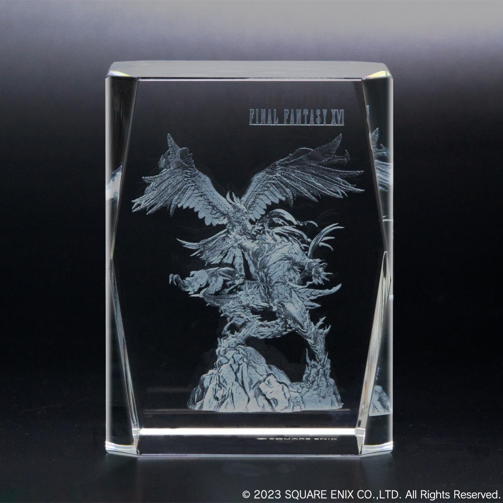 Final Fantasy XVI: Phoenix & Ifrit - 3D Crystal Glass