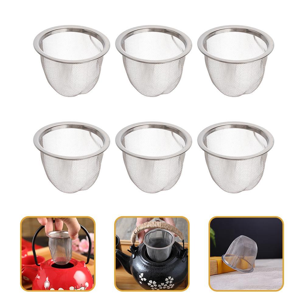 Infusion Set Coffee Tea Infuser Strainer Steel Teapot Filter Miss 6 Pcs