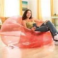 Intex: Transparent Pink Beanless Bag Chair