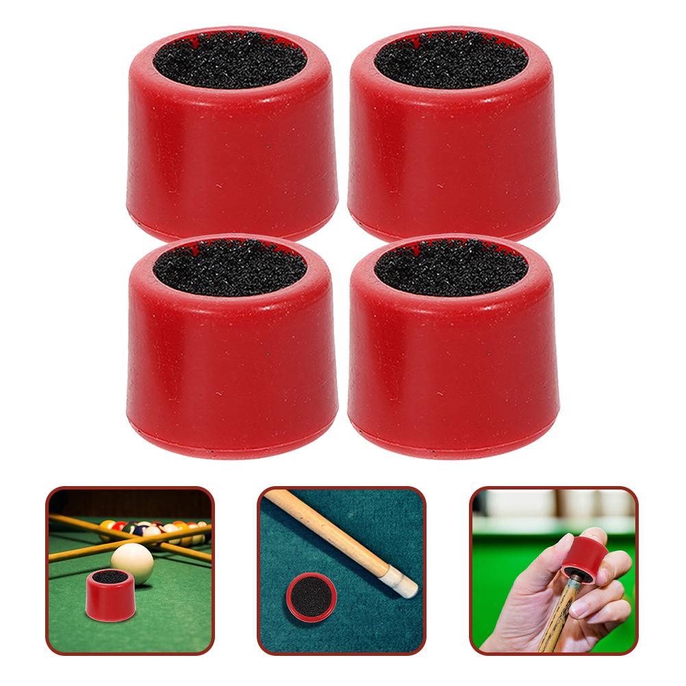 4 Pcs Leather Tip Sander Pool Cue Stick Tips Billiard Supplies Replacement Pro Tools Grinder Shaper 10mm Professional Shaft Cleaning